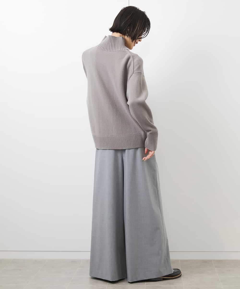 FMFAA35230 MICHEL KLEIN(ミッシェルクラン) [ドラマ着用]ラムウールハイネックニット ベージュ