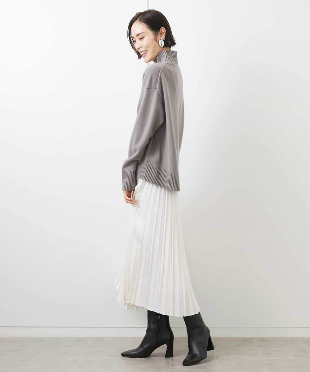 FMFAA35230 MICHEL KLEIN(ミッシェルクラン) [ドラマ着用]ラムウールハイネックニット ベージュ