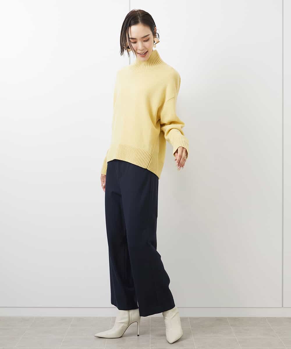 FMFAA35230 MICHEL KLEIN(ミッシェルクラン) [ドラマ着用]ラムウールハイネックニット ベージュ