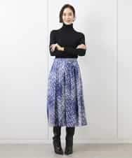 FMFAA45230 MICHEL KLEIN(ミッシェルクラン) ホールガーメント(R)ワイドリブハイネックニット グリーン