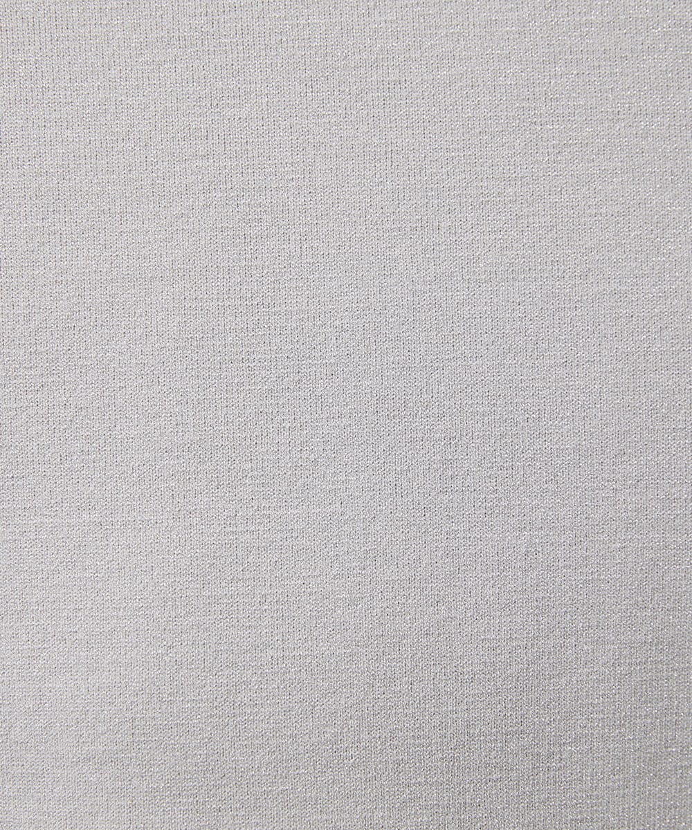 FMFAA47250 MICHEL KLEIN(ミッシェルクラン) ラメクルーネックニット ベージュ