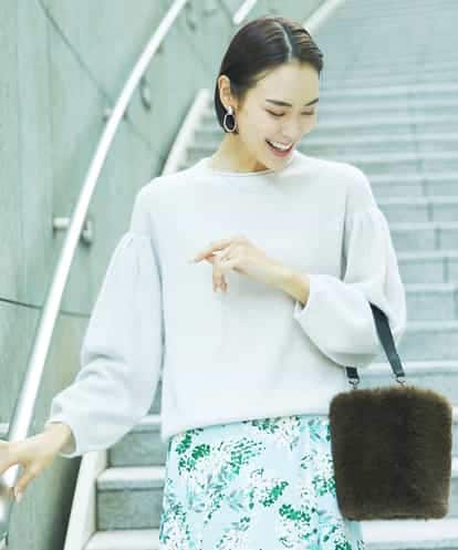 FMFAA50220 MICHEL KLEIN パフスリーブラメニット