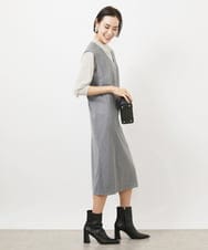 FMFAA71240 MICHEL KLEIN(ミッシェルクラン) [WEB限定]シアースリーブニット ダークグレー(93)