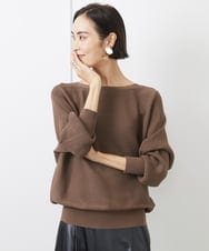 FMFAB17190 MICHEL KLEIN(ミッシェルクラン) ホールガーメント(R)ドルマンスリーブニット（長袖） ブラウン