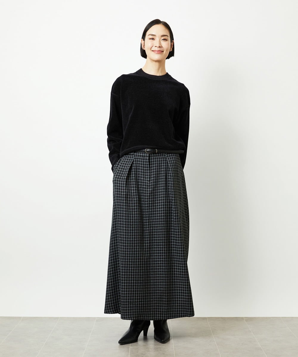 FMFAD11200 MICHEL KLEIN(ミッシェルクラン) モールプルオーバー ライトグレー