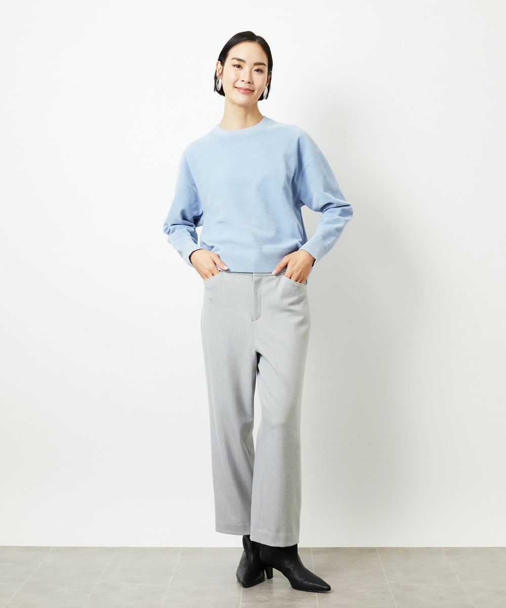 FMFAD11200 MICHEL KLEIN(ミッシェルクラン) モールプルオーバー ライトグレー