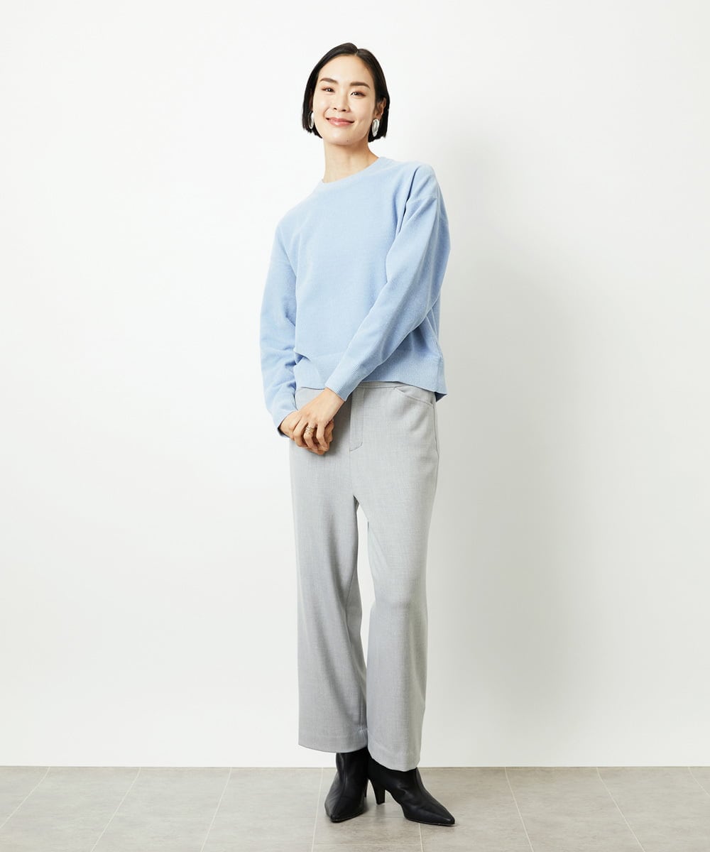 FMFAD11200 MICHEL KLEIN(ミッシェルクラン) モールプルオーバー ライトグレー