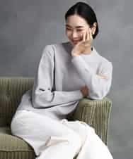 FMFAD11200 MICHEL KLEIN(ミッシェルクラン) モールプルオーバー ライトグレー