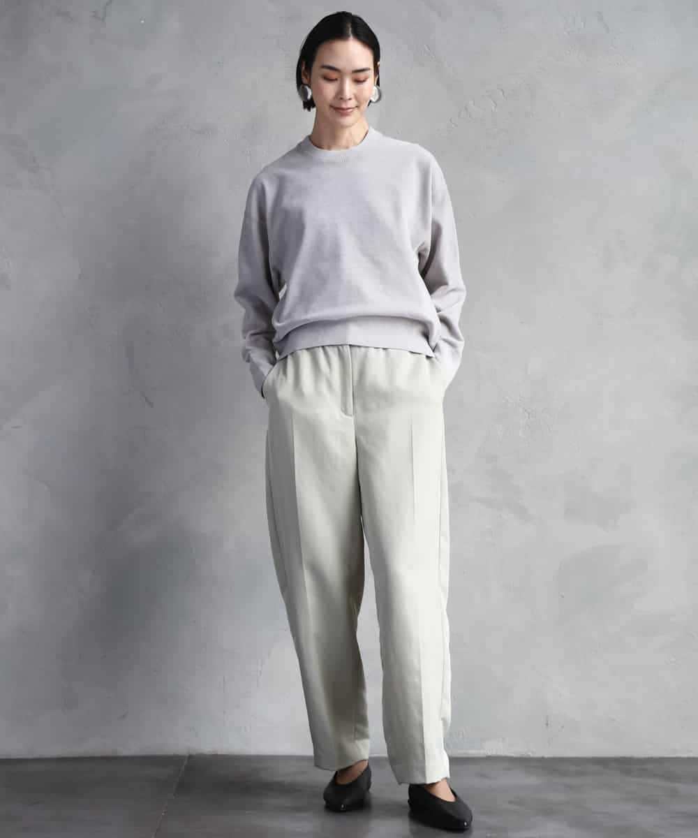 FMFAD11200 MICHEL KLEIN(ミッシェルクラン) モールプルオーバー ライトグレー