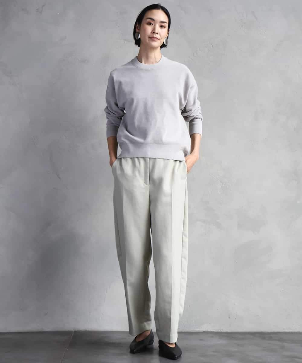 FMFAD11200 MICHEL KLEIN(ミッシェルクラン) モールプルオーバー ライトグレー