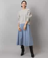 FMFAD11200 MICHEL KLEIN(ミッシェルクラン) モールプルオーバー ライトグレー