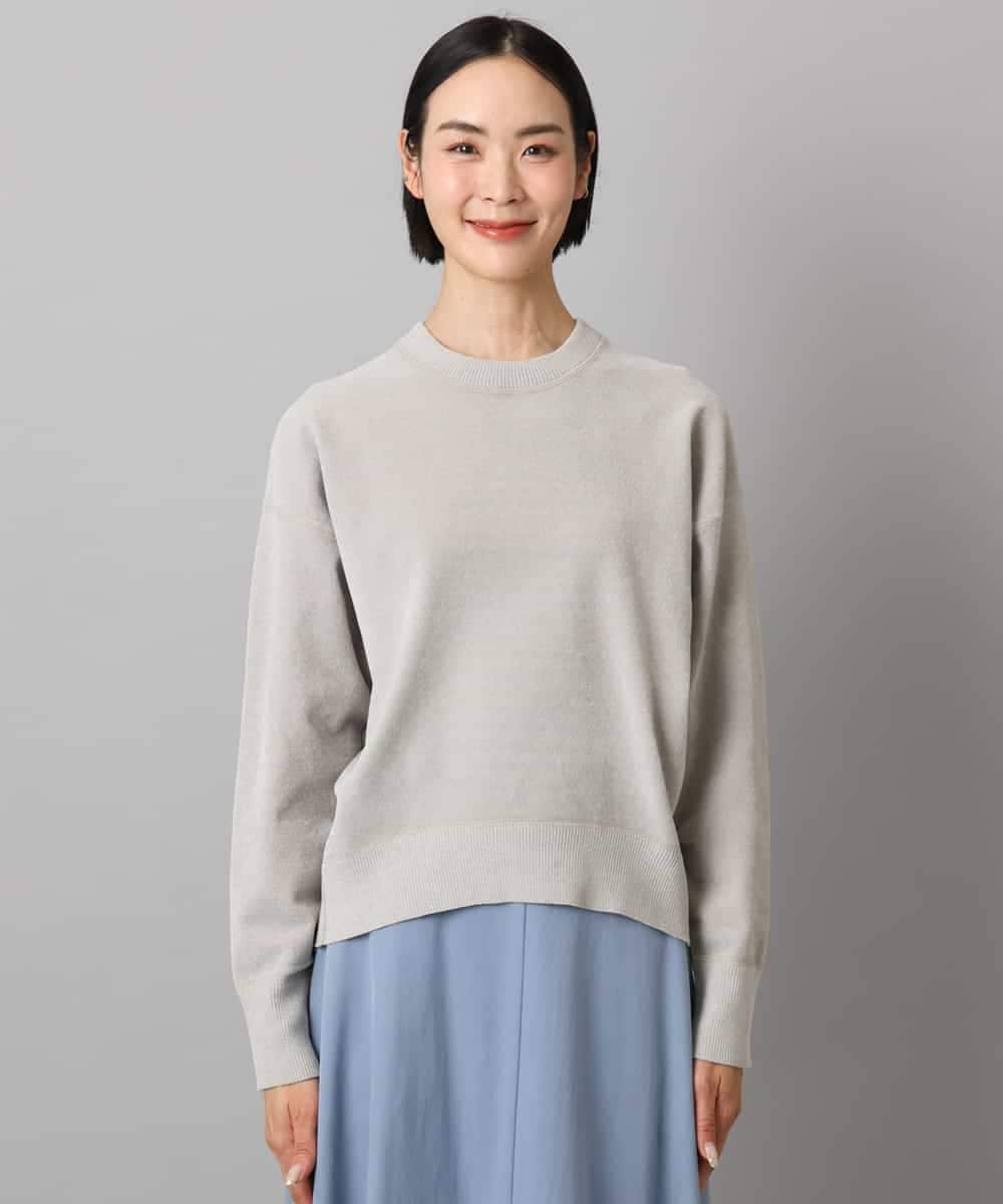 FMFAD11200 MICHEL KLEIN(ミッシェルクラン) モールプルオーバー ライトグレー