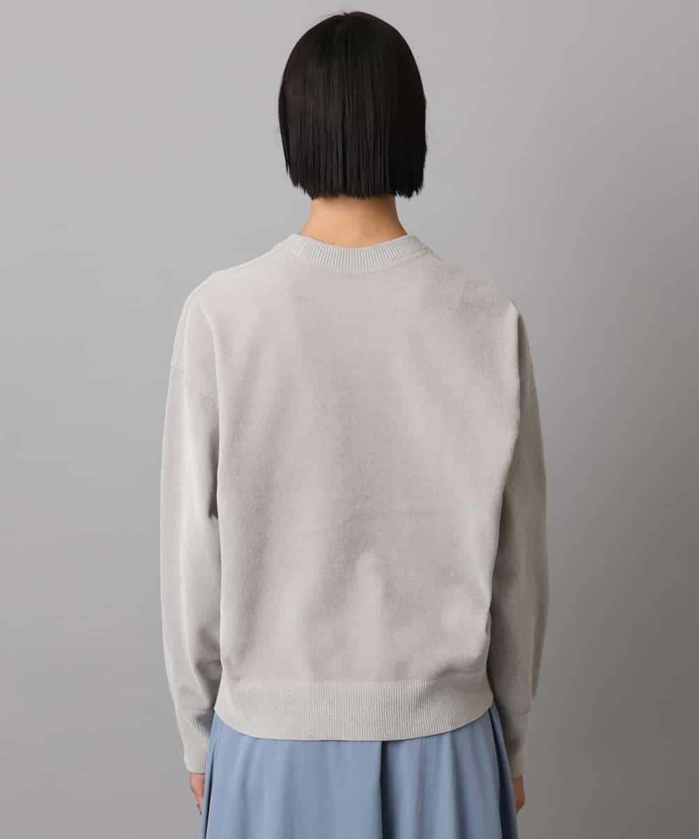 FMFAD11200 MICHEL KLEIN(ミッシェルクラン) モールプルオーバー ライトグレー