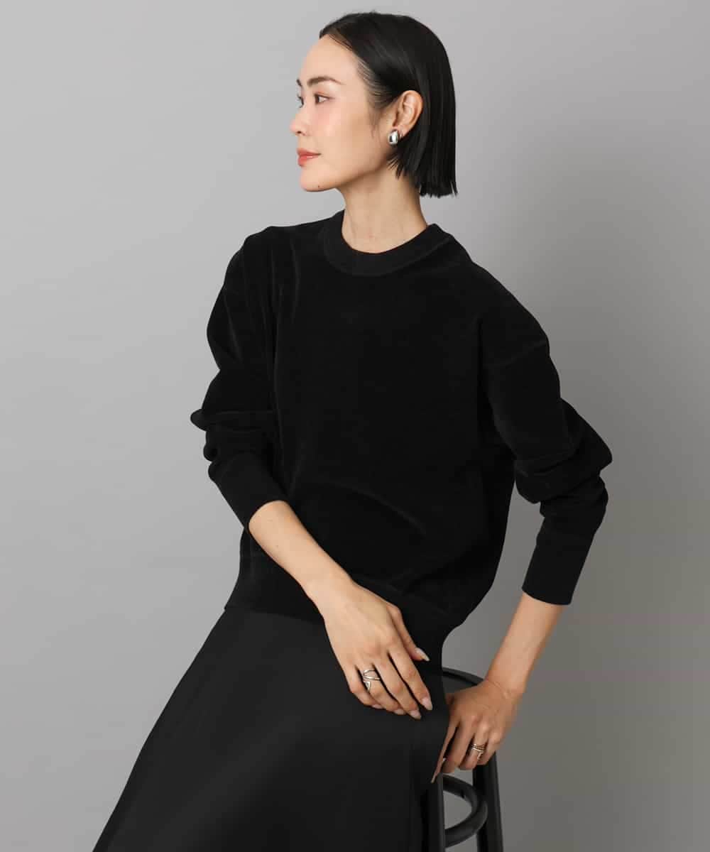 FMFAD11200 MICHEL KLEIN(ミッシェルクラン) モールプルオーバー ブラック