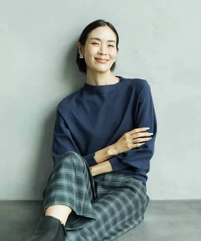 FMFAD15190 MICHEL KLEIN ホールガーメント(R)ボトルネックニット