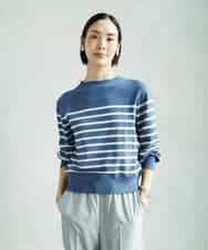 FMFAD15190 MICHEL KLEIN(ミッシェルクラン) ホールガーメント(R)ボトルネックニット ネイビー