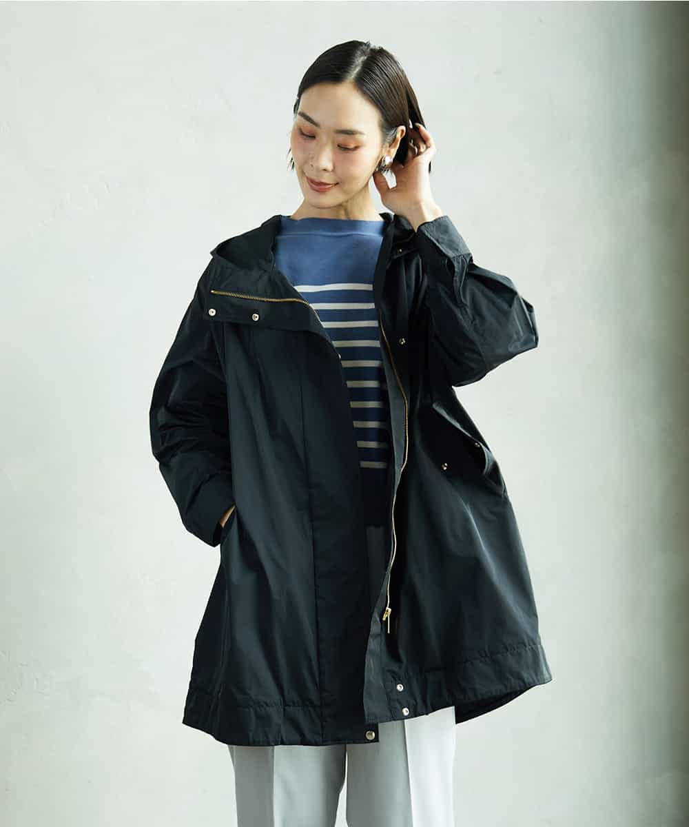 FMFAD15190 MICHEL KLEIN(ミッシェルクラン) ホールガーメント(R)ボトルネックニット ネイビー