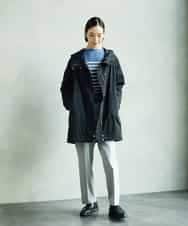 FMFAD15190 MICHEL KLEIN(ミッシェルクラン) ホールガーメント(R)ボトルネックニット ネイビー