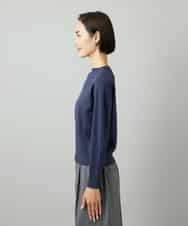 FMFAD15190 MICHEL KLEIN(ミッシェルクラン) ホールガーメント(R)ボトルネックニット ネイビー