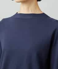 FMFAD15190 MICHEL KLEIN(ミッシェルクラン) ホールガーメント(R)ボトルネックニット ネイビー