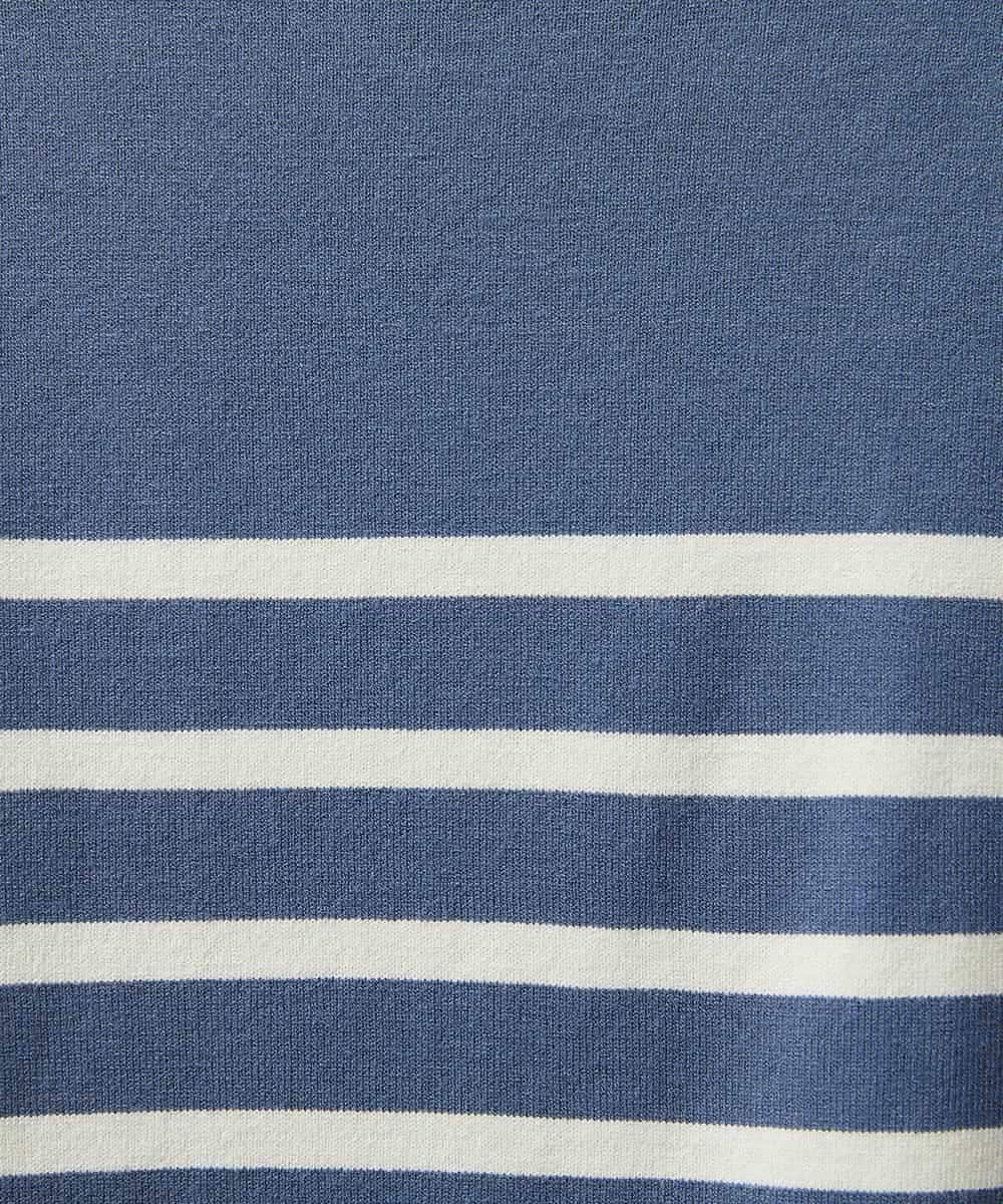 FMFAD15190 MICHEL KLEIN(ミッシェルクラン) ホールガーメント(R)ボトルネックニット ネイビー