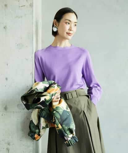FMFAD15190 MICHEL KLEIN ホールガーメント(R)ボトルネックニット