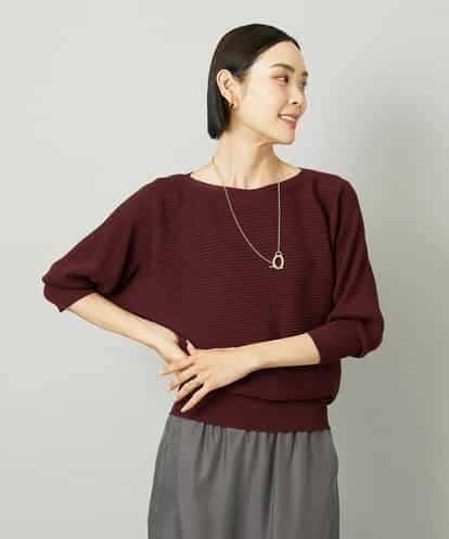 FMFAD17190 MICHEL KLEIN ［定番人気］ホールガーメント(R)ドルマンスリーブニット（7分袖）