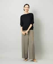 FMFAD19200 MICHEL KLEIN(ミッシェルクラン) ドルマンスリーブニット ラベンダー