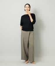 FMFAD19200 MICHEL KLEIN(ミッシェルクラン) ドルマンスリーブニット ラベンダー
