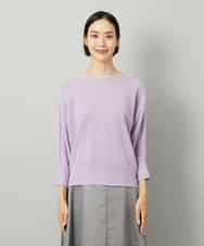 FMFAD19200 MICHEL KLEIN(ミッシェルクラン) ドルマンスリーブニット ラベンダー