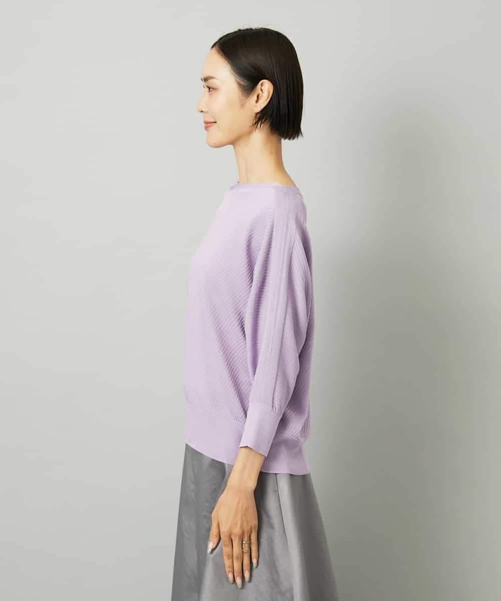 FMFAD19200 MICHEL KLEIN(ミッシェルクラン) ドルマンスリーブニット ラベンダー