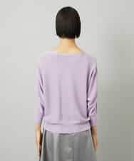FMFAD19200 MICHEL KLEIN(ミッシェルクラン) ドルマンスリーブニット ラベンダー