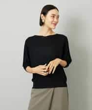 FMFAD19200 MICHEL KLEIN(ミッシェルクラン) ドルマンスリーブニット ブラック
