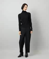 FMFAD20230 MICHEL KLEIN(ミッシェルクラン) シアーケーブルハイネックニット ライトグレー