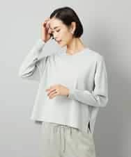 FMFAD23210 MICHEL KLEIN(ミッシェルクラン) Vネックニット ライトブルー