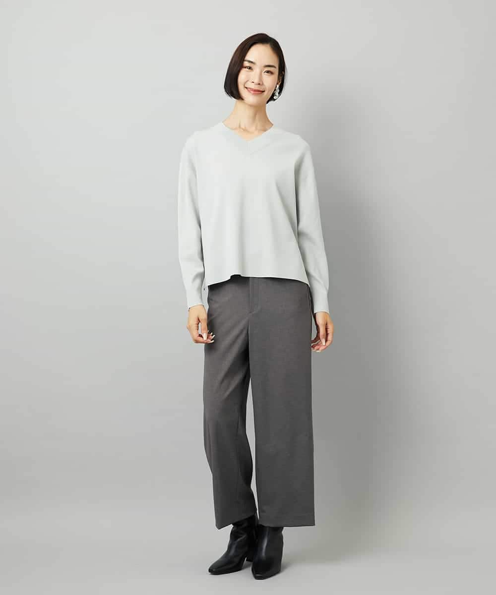 FMFAD23210 MICHEL KLEIN(ミッシェルクラン) Vネックニット ベージュ