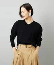 FMFAD23210 MICHEL KLEIN(ミッシェルクラン) Vネックニット ベージュ