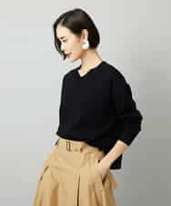 FMFAD23210 MICHEL KLEIN(ミッシェルクラン) Vネックニット ベージュ