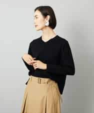 FMFAD23210 MICHEL KLEIN(ミッシェルクラン) Vネックニット ベージュ