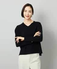 FMFAD23210 MICHEL KLEIN(ミッシェルクラン) Vネックニット ベージュ