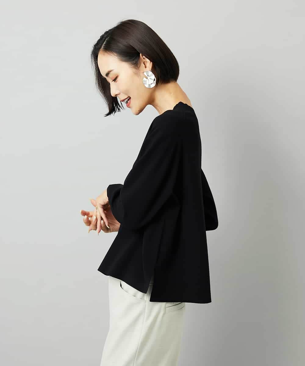 FMFAD23210 MICHEL KLEIN(ミッシェルクラン) Vネックニット ベージュ