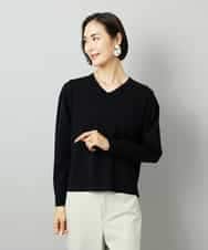FMFAD23210 MICHEL KLEIN(ミッシェルクラン) Vネックニット ベージュ