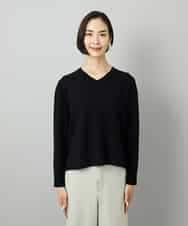 FMFAD23210 MICHEL KLEIN(ミッシェルクラン) Vネックニット ベージュ