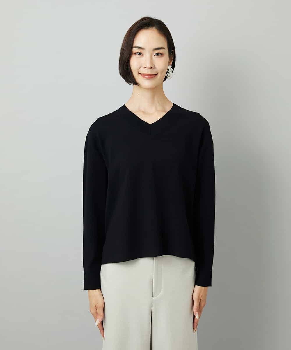 FMFAD23210 MICHEL KLEIN(ミッシェルクラン) Vネックニット ベージュ