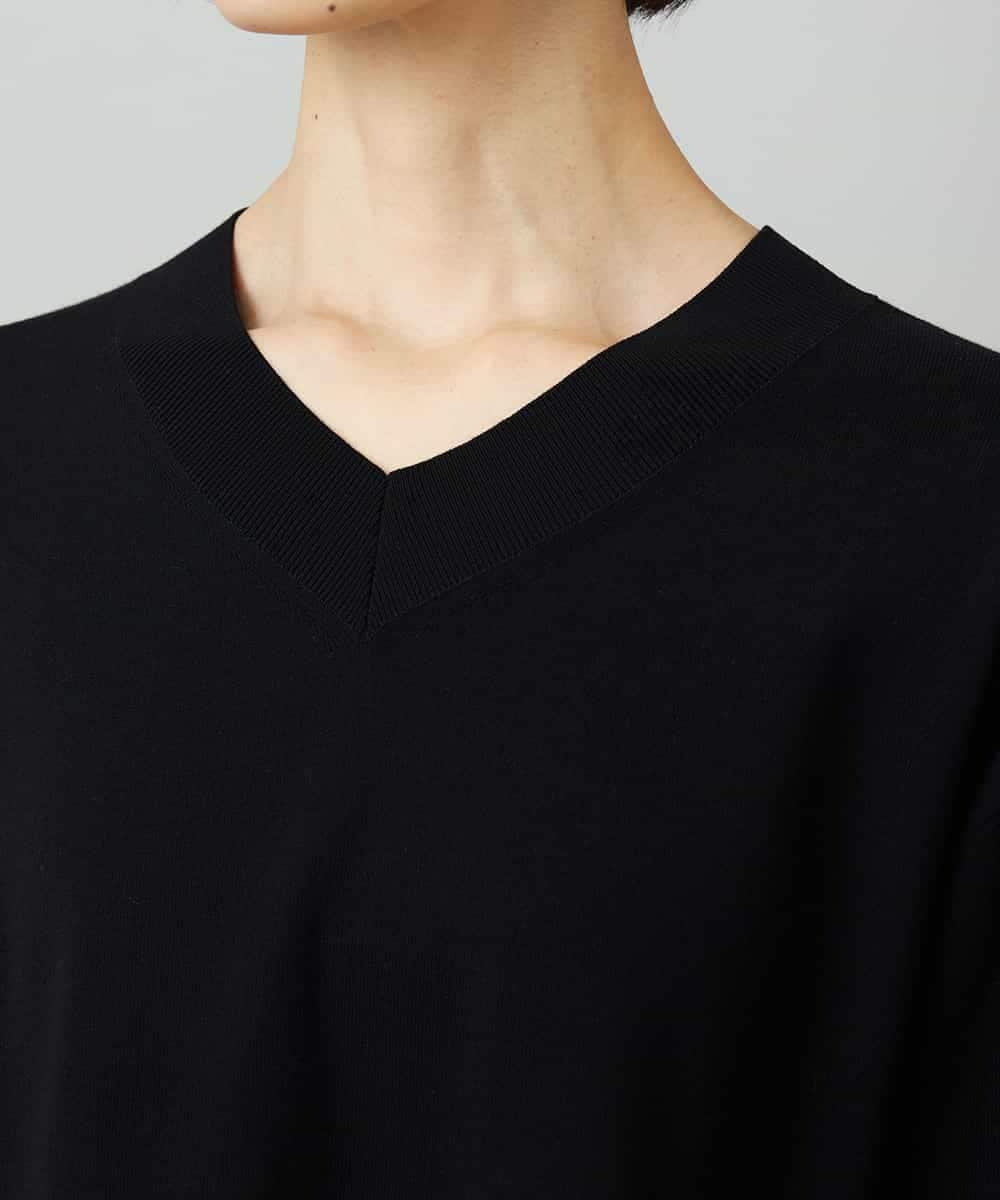 FMFAD23210 MICHEL KLEIN(ミッシェルクラン) Vネックニット ベージュ