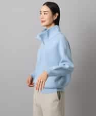 FMFAD25230 MICHEL KLEIN(ミッシェルクラン) ハーフジップニット ホワイト