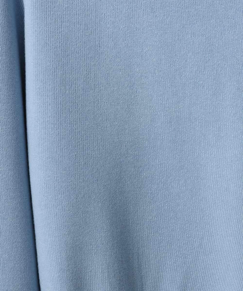 FMFAD25230 MICHEL KLEIN(ミッシェルクラン) ハーフジップニット ホワイト