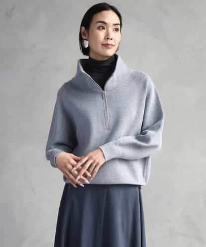 FMFAD25230 MICHEL KLEIN ハーフジップニット