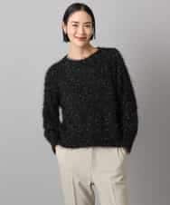 FMFAD27230 MICHEL KLEIN(ミッシェルクラン) フェザーヤーンラメプルオーバー ベージュ