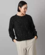 FMFAD27230 MICHEL KLEIN(ミッシェルクラン) フェザーヤーンラメプルオーバー ベージュ